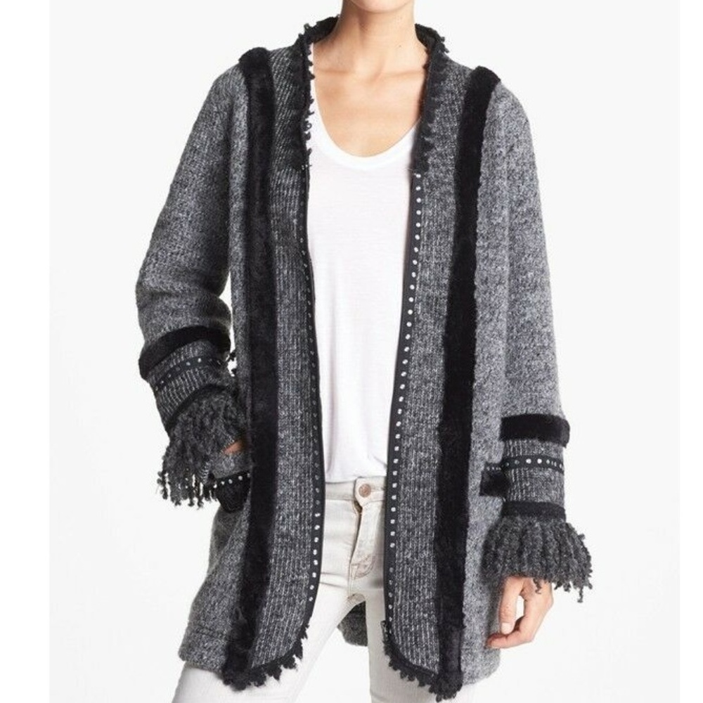 Mixed Media Cardigan